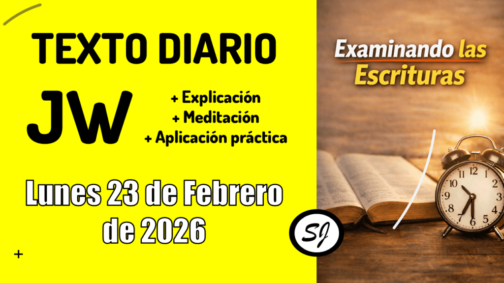 Texto diario JW de hoy