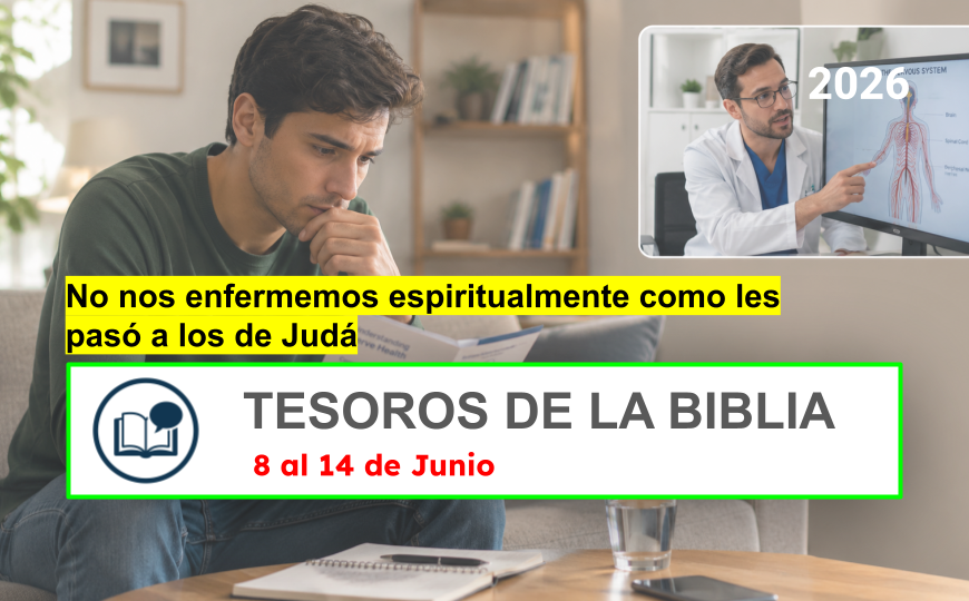 Comentarios para la reunión TJ Tesoros de la biblia para la semana del 8 al 14 de junio de 2026