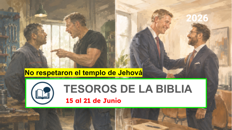 Tesoros de la Biblia semana del 15 al 21 de Junio de 2026