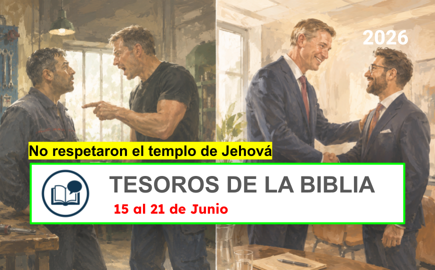 Comments for the JW Meeting Tesoros de la Biblia semana del 15 al 21 de Junio de 2026