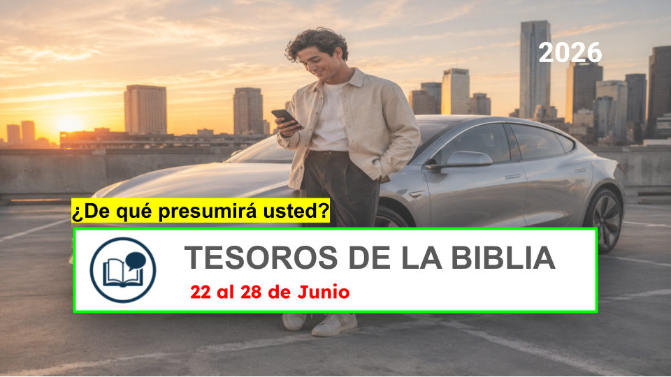 Tesoros de la Biblia para la semana del 22 al 24 de Junio de 2026