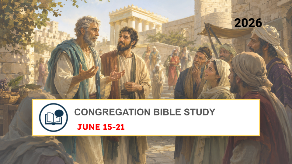 Estudio Bíblico de Congregación para la semana del 15 al 21 de Junio de 2026