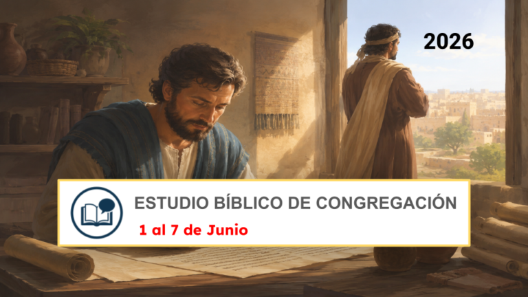 Estudio del Libro semana del1 al 7 de Junio de 2026 con comentarios breves y prácticos.