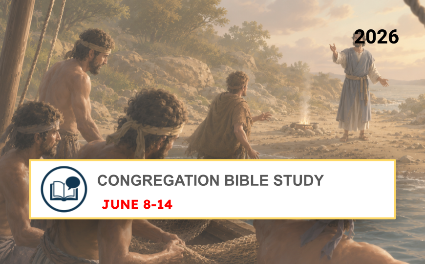 Comments for the JW Meeting Estudio del Libro de Congregación para la semana del 8 al 14 de junio de 2026