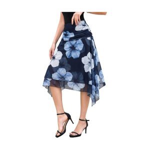 Long lined chiffon skirt