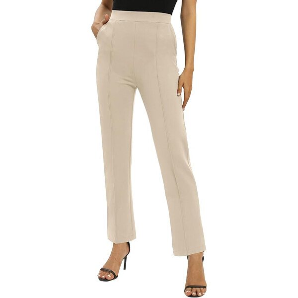 Pantalón de vestir recto de pinzas