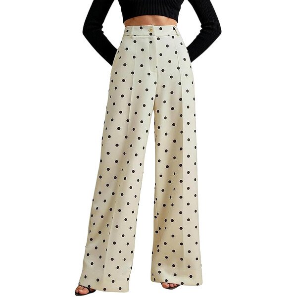 Pantalón fluido de talle alto