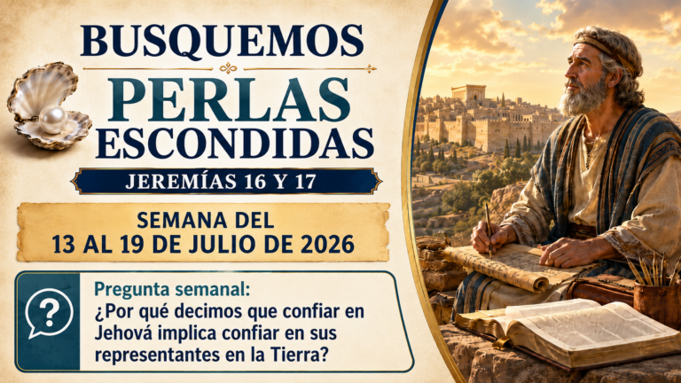 Busquemos Perlas Escondidas para la semana del 13 al 19 del mes de julio de 2026