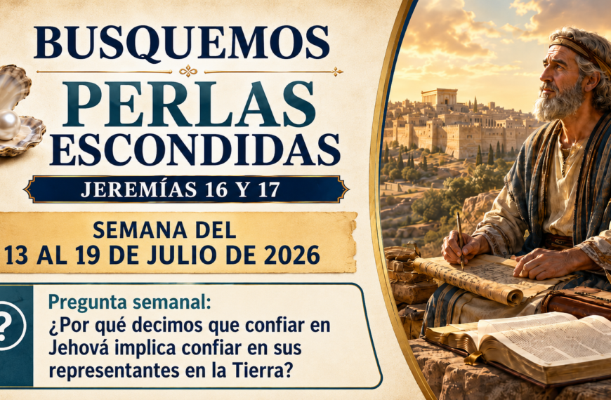 Perles spirituelles Busquemos Perlas Escondidas para la semana del 13 al 19 del mes de julio de 2026