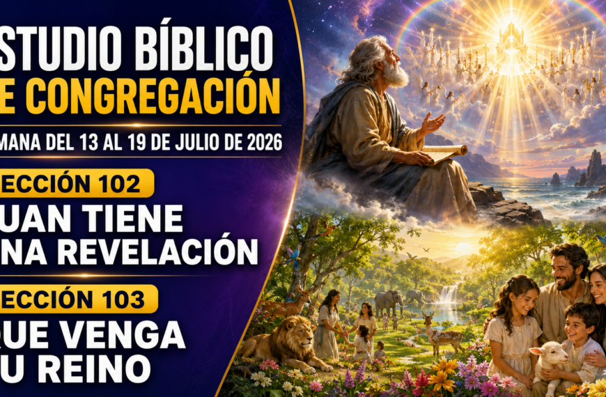 Versammlungsbibelstudium Estudio del Libro con comentarios preparados para la semana del 13 al 19 de julio de 2026