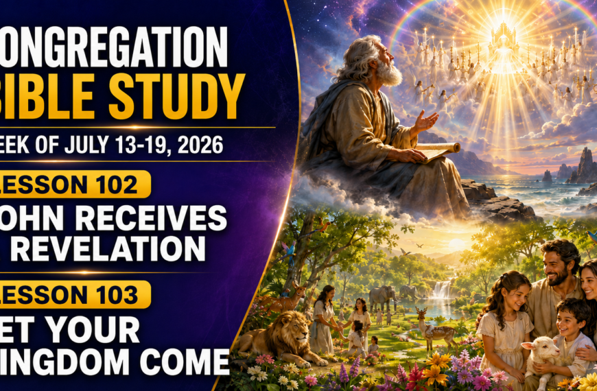 Comments for the JW Meeting Estudio del Libro con comentarios preparados para la semana del 13 al 19 de julio de 2026.