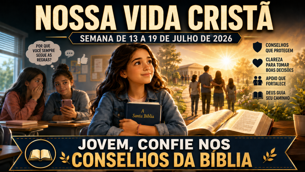 Nossa Vida Cristã - Semana de 13 a 19 de julho de 2026 Nuestra Vida Cristiana semana del 13 al 19 de julio 2026