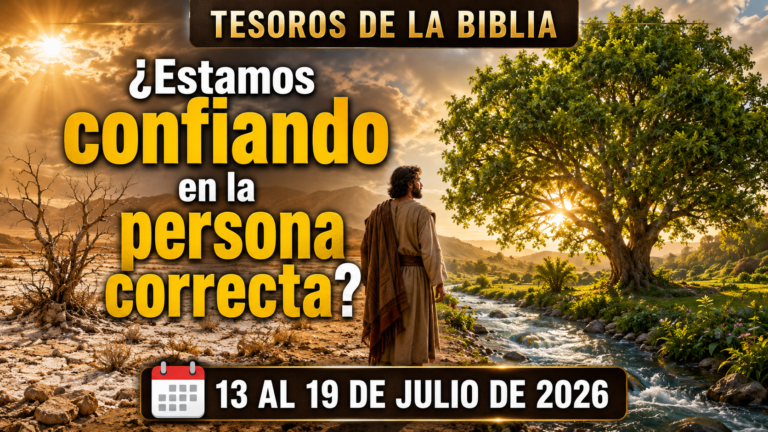 Tesoros de la Biblia para la semana del 13 al 19 de julio de 2026