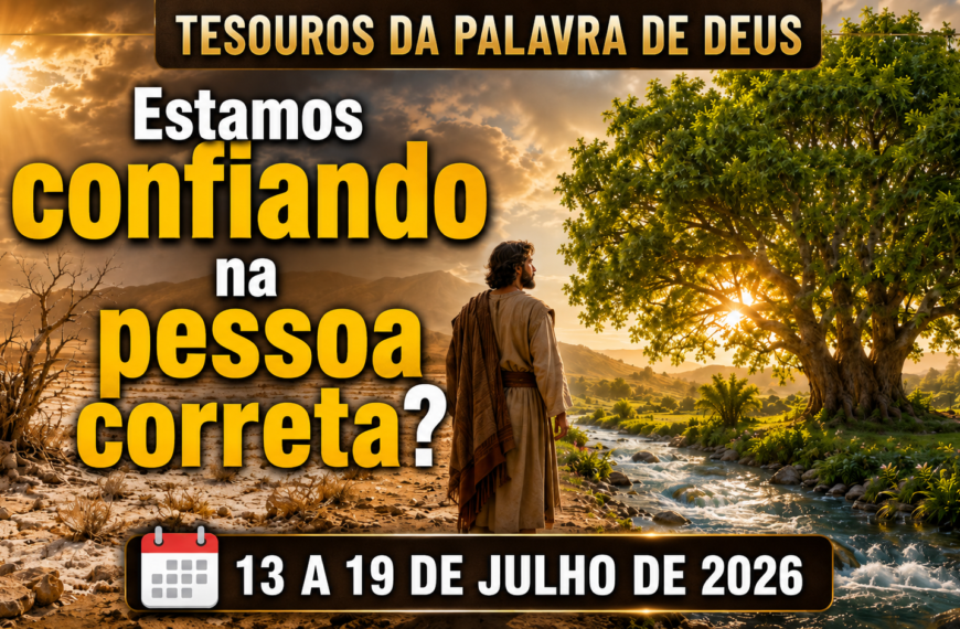 Comentários para a reunião TJ Tesoros de la Biblia para la semana del 13 al 19 de julio de 2026