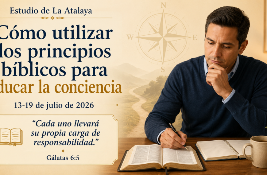 Wachtturm-Studium Estudio de La Atalaya semana del 13 al 19 de julio de 2026