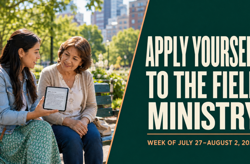 Comments for the JW Meeting Seamos Mejores Maestros semana del 27 de julio al 2 de agosto 2026