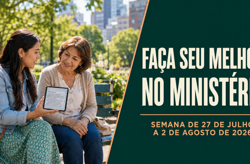 Faça Seu Melhor no Ministério Seamos Mejores Maestros semana del 27 de julio al 2 de agosto 2026