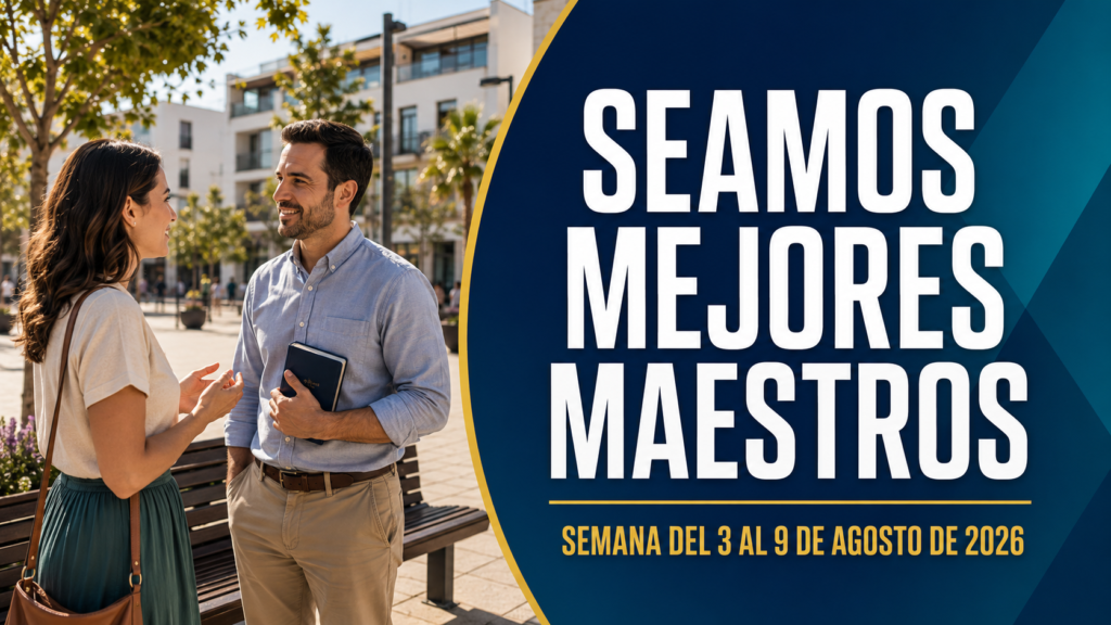 Seamos Mejores Maestros — Semana del 3 al 9 de agosto de 2026 Seamos Mejores Maestros semana del 3 al 9 de agosto de 2026