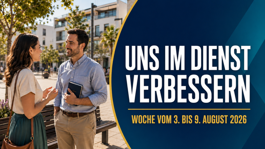 Uns im Lehren verbessern — Woche vom 3. bis 9. August 2026 Seamos Mejores Maestros semana del 3 al 9 de agosto de 2026