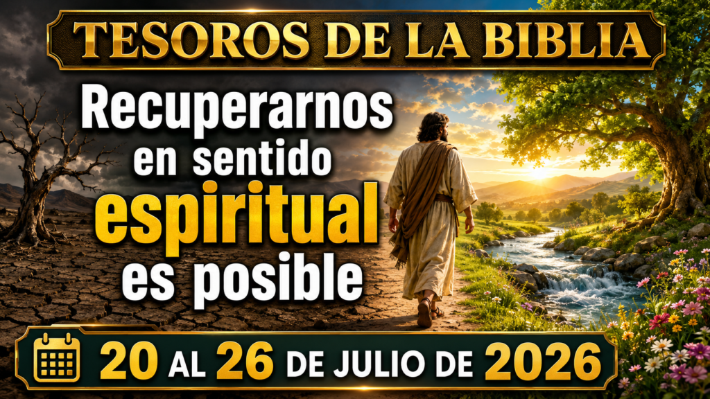Tesoros de la Biblia semana del 20 al 26 de Julio de 2026