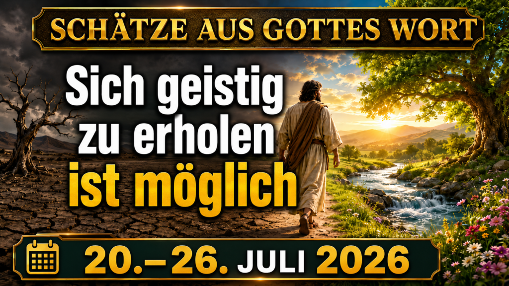 Tesoros de la Biblia semana del 20 al 26 de Julio de 2026