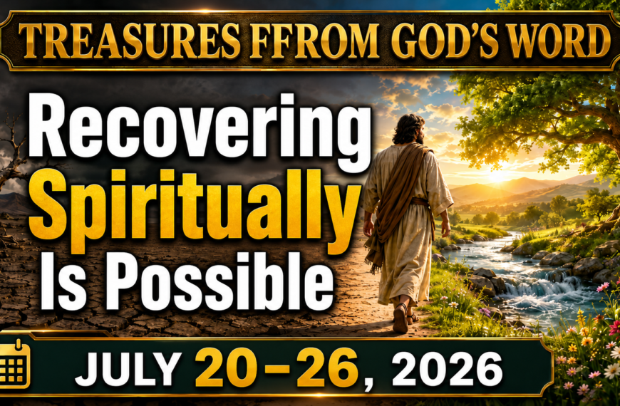 Comments for the JW Meeting Tesoros de la Biblia semana del 20 al 26 de Julio de 2026