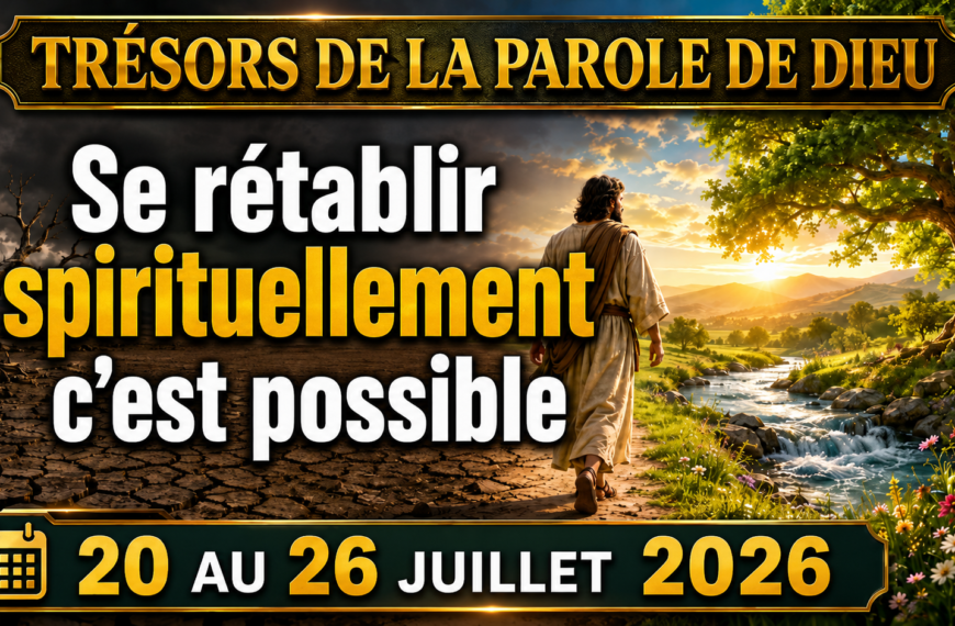 Joyaux de la Parole de Dieu Tesoros de la Biblia semana del 20 al 26 de Julio de 2026