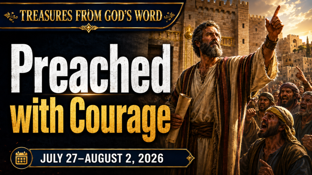 Tesoros de la Biblia semana del 27 de julio al 2 de agosto 2026