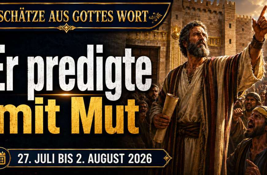 Schätze aus Gottes Wort Tesoros de la Biblia semana del 27 de julio al 2 de agosto 2026