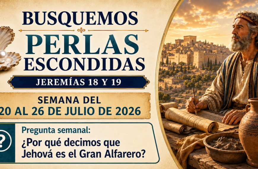 Busquemos Perlas Escondidas semana del 20 al 26 de julio de 2026