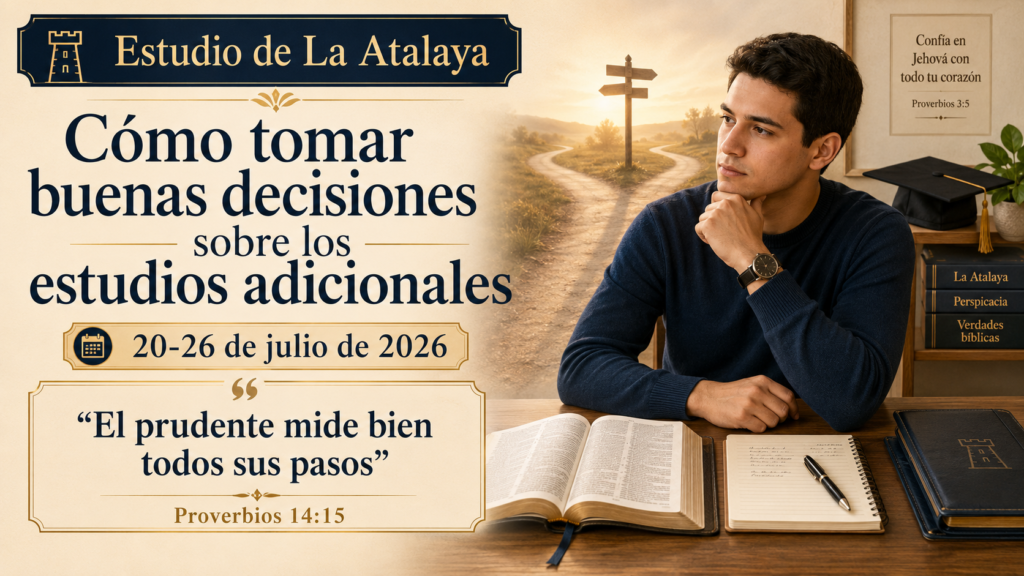 Estudio de La Atalaya para la semana del 20 al 26 de julio de 2026