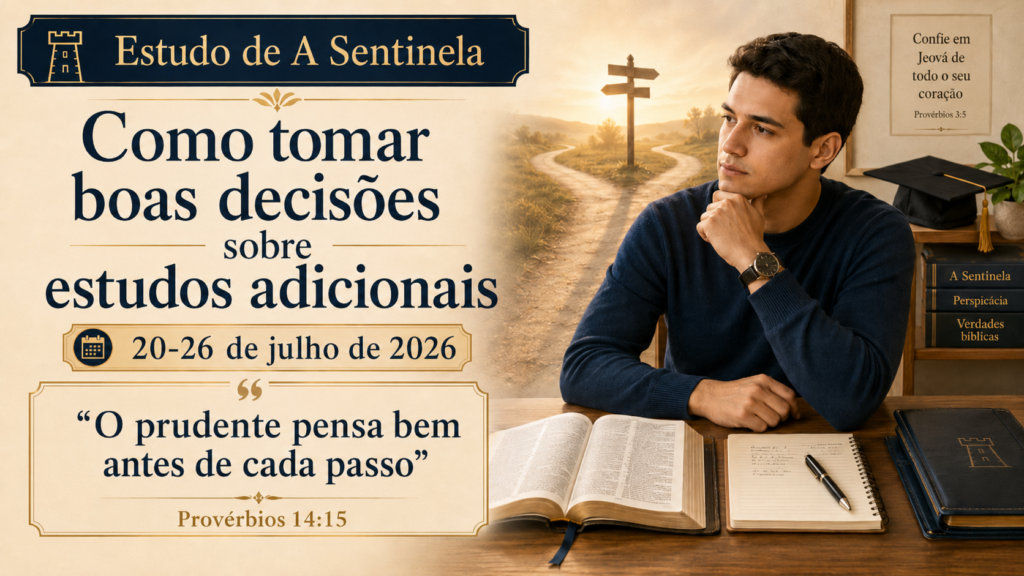 Estudo de A Sentinela — Semana de 20 a 26 de julho de 2026 Estudio de La Atalaya para la semana del 20 al 26 de julio de 2026