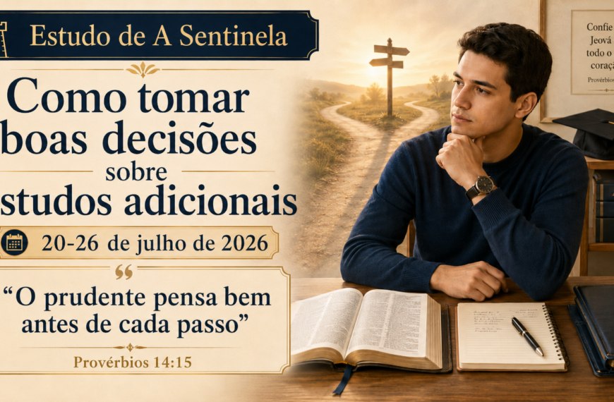 Estudio de La Atalaya para la semana del 20 al 26 de julio de 2026