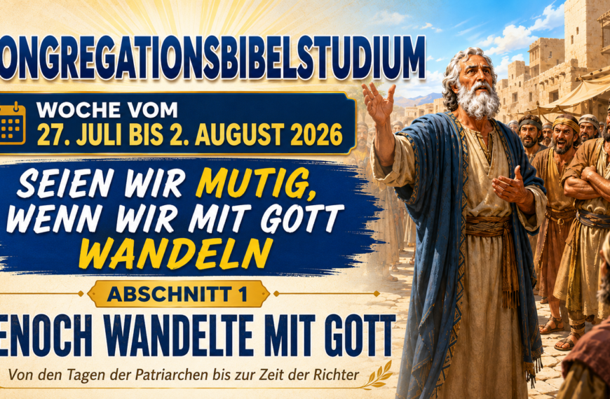 Versammlungsbibelstudium Estudio del Libro semana del 27 de julio al 2 de agosto de 2026
