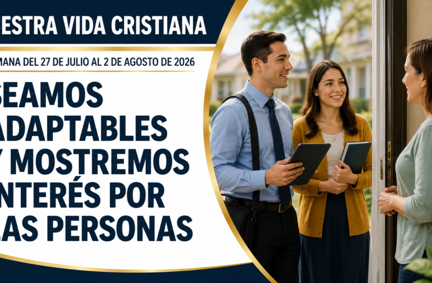 Nuestra Vida Cristiana para la semana del 27 de julio al 2 de agosto 2026