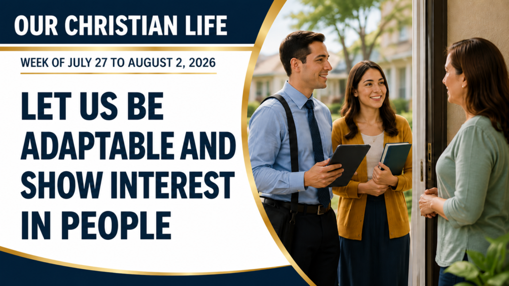 Nuestra Vida Cristiana para la semana del 27 de julio al 2 de agosto 2026