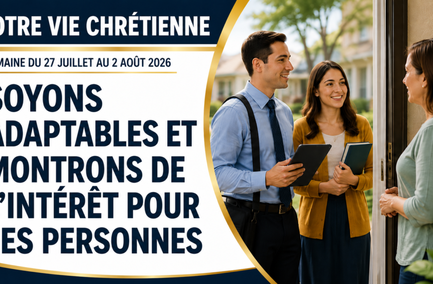 Vie chrétienne Nuestra Vida Cristiana para la semana del 27 de julio al 2 de agosto 2026