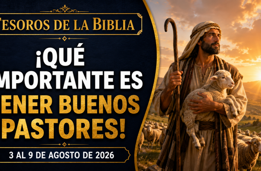Tesoros de la Biblia semana del 3 al 9 de agosto de 2026