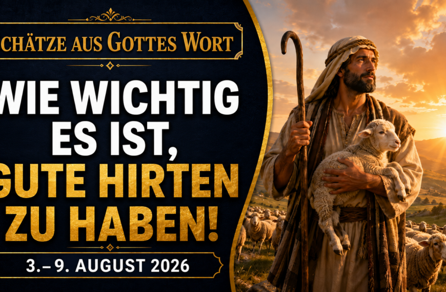 Schätze aus Gottes Wort Tesoros de la Biblia semana del 3 al 9 de agosto de 2026