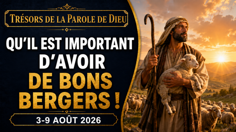 Joyaux de la Parole de Dieu pour la semaine du 3 au 9 août 2026
