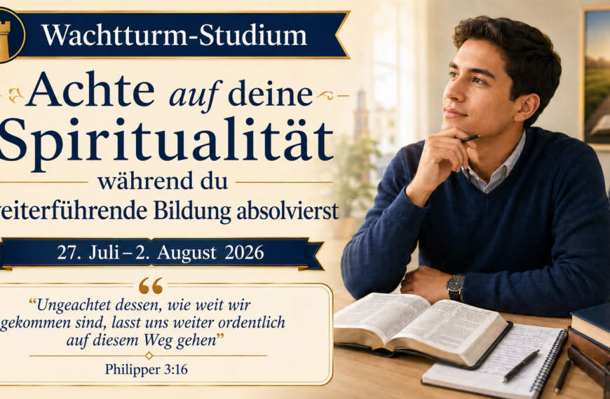 Wachtturm-Studium Estudio de La Atalaya para la semana del 27 de Julio al 2 de Agosto
