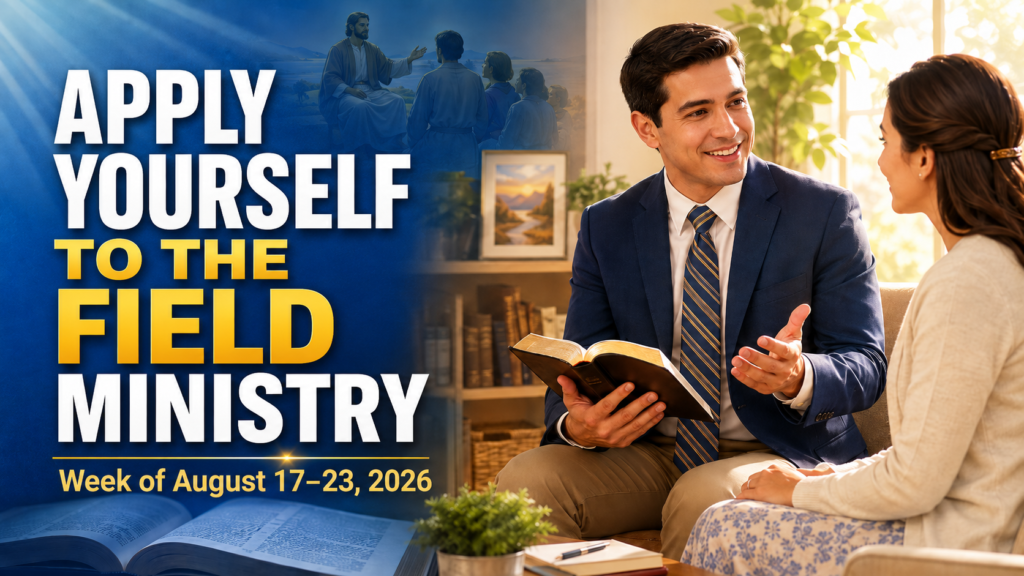 Apply Yourself to the Field Ministry — Week of August 17-23, 2026 Seamos Mejores Maestros para la semana del