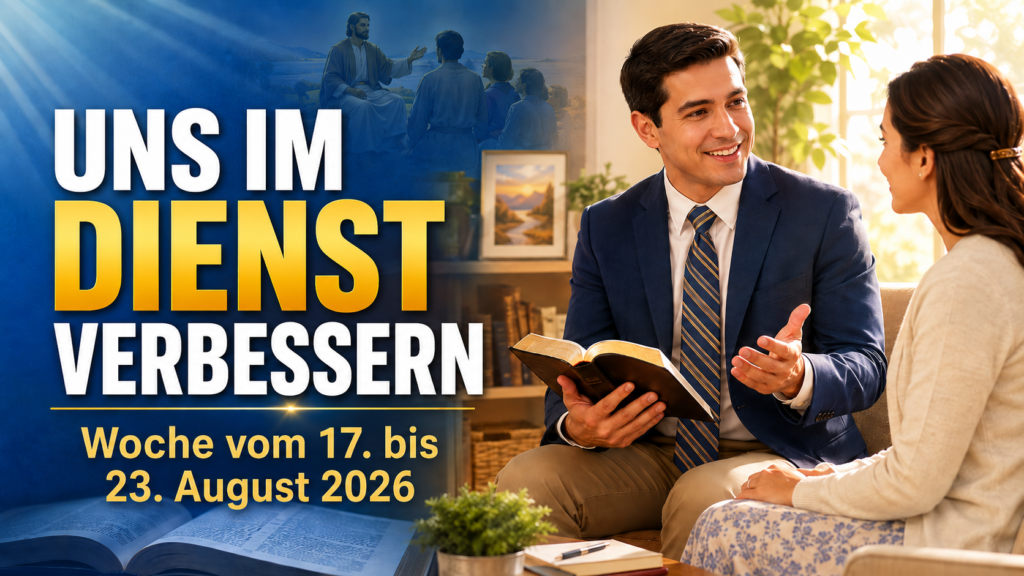 Uns im Predigtdienst verbessern — Woche vom 17.–23. August 2026 Seamos Mejores Maestros para la semana del