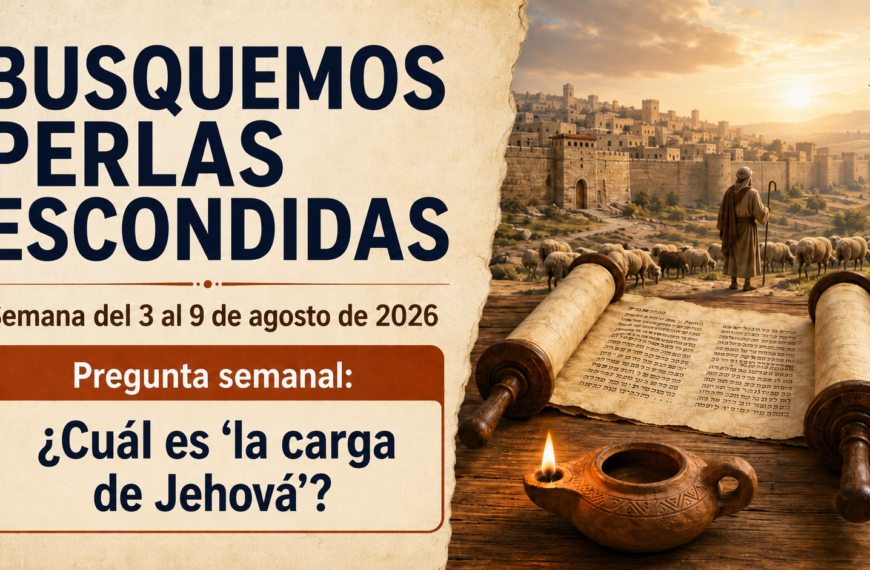 Busquemos Perlas Escondidas semana del 3 al 9 de agosto de 2026
