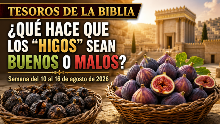 Tesoros de la Biblia semana del 10 al 16 de agosto de 2026