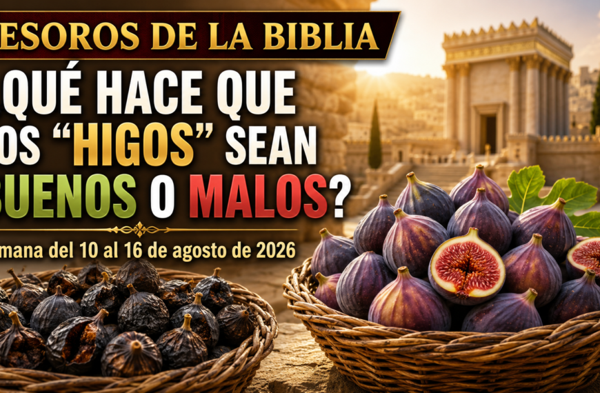 Tesoros de la Biblia semana del 10 al 16 de agosto de 2026