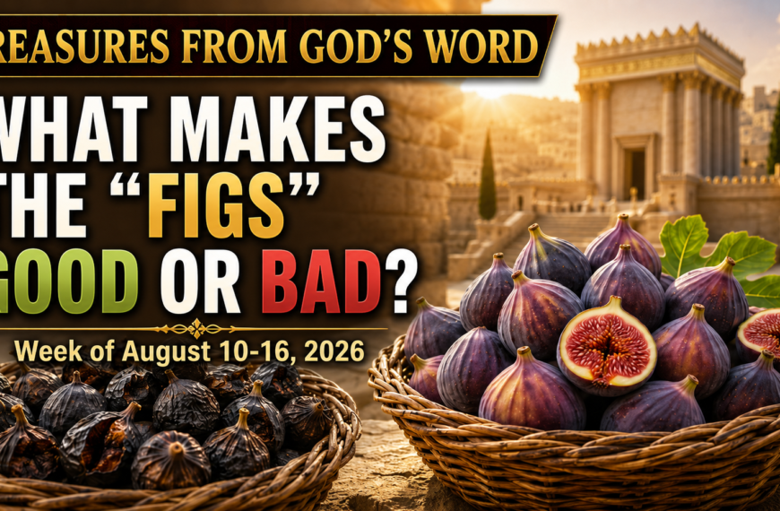 Tesoros de la Biblia semana del 10 al 16 de agosto de 2026