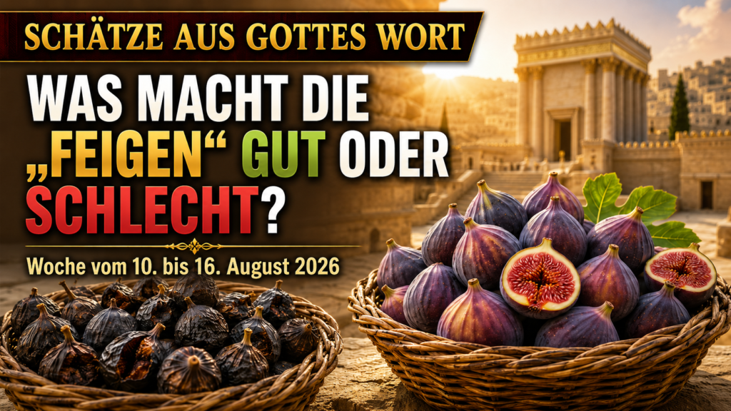 Schätze aus Gottes Wort für die Woche vom 10. bis 16. August 2026 Tesoros de la Biblia semana del 10 al 16 de agosto de 2026