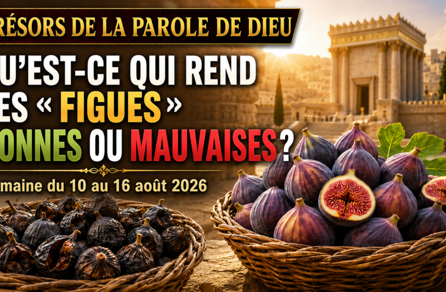 Joyaux de la Parole de Dieu Tesoros de la Biblia semana del 10 al 16 de agosto de 2026