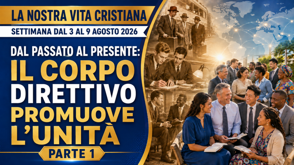 La nostra vita cristiana - Settimana del 3-9 agosto 2026 Nuestra Vida Cristiana para la semana del 3 al 9 de agosto de 2026
